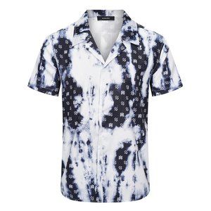 Amiri Men's Silk Printed Short Sleeve Shirt
